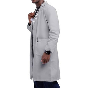 Blouse de laboratoire professionnelle à manches longues confortable pour les médecins tissu respirant conçu pour les uniformes d'hôpital de laboratoire - Product Image 2