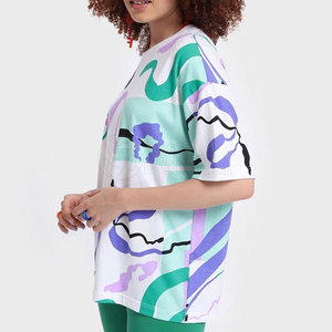 Ropa informal de color personalizada ligera, camisetas de gran tamaño para mujer, camiseta de gran tamaño para mujer de alta calidad, fácil de usar para mujer - Product Image 2