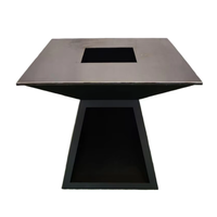 Base de foyer portable en acier Corten de haute qualité, diamètre 60cm-180cm, épaisseur 2mm, traitement antirouille, pour brûlage du bois