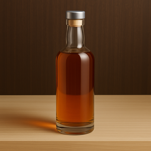 Premium 700ml Port Pacquarie Glass Spirit Bottle Forma de cilindro con sello de corcho elaborado para la distinción en licor fino - Product Image 4