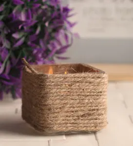 Jute stylo porte-crayon haute vente qualité Look moderne porte-stylo artisanat fait à la main pour bureau école Table utilisation en gros - Product Image 3