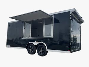 รถขายอาหารเคลื่อนที่แบบรถพ่วงพร้อมครัวครบชุด ผลิตในฝรั่งเศส แบรนด์สั่งทำตามแบบ สแตนดาร์ดอเมริกา ขนาดสั่งทำได้ รับน้ำหนักได้ 1001-2000 กิโลกรัม - Product Image 3