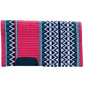 Tapis de selle équestre en feutre de conception classique Western Riding Multi-Color Wool Filled - Product Image 3