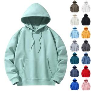 Sudaderas básicas para hombre Sudadera holgada de manga larga con cordón Sudadera con capucha Color sólido Sudadera con capucha informal Sudaderas de otoño - Product Image 1