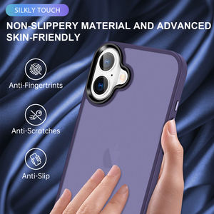 Nueva Funda para Teléfono Móvil Personalizada al por Mayor a Precio de Fábrica, de Lujo, de TPU+Acrílico, Magnética, con Sensación de Piel, Colorida, Translúcida, Mate, Antigolpes - Product Image 4