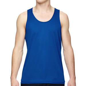 Débardeur pour homme en coton et polyester écologique de haute qualité, conception personnalisée OEM, grande taille, pour la course à pied, séchage rapide, respirant - Product Image 4