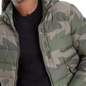 Vente en gros 2024 veste parka d'été pour hommes personnalisée décontractée bouffante coupe-vent avec col à capuche fabriquée à partir de duvet état neuf - Product Image 6
