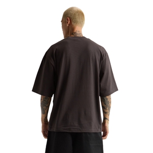 Camiseta cuadrada de algodón 100% para hombre, ropa de calle recortada de gran tamaño de 40g, tela de 220g, estampado de transferencia por sublimación de estilo tejido con patrón sólido - Product Image 2