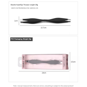 เครื่องมือแหนบคิ้วหัวคู่สีฟ้า - Product Image 6