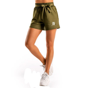 Pantalones cortos deportivos de motociclista para mujer, diseño de alto impacto con tela cómoda, servicios OEM, decoración de logotipos, técnicas lavadas, buena venta - Product Image 1