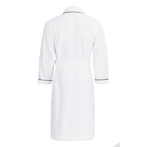 Peignoir de luxe blanc en coton pour hôtel Kimono en tissu éponge en peluche doux Robe de spa Vêtements de maison Séchage rapide Respirant à manches longues Unisexe OEM - Product Image 4