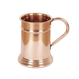 Tazas de cobre puro hechas a mano para servir bebidas frías, cócteles, café helado y bebidas tradicionales de Moscow Mule - Product Image 1