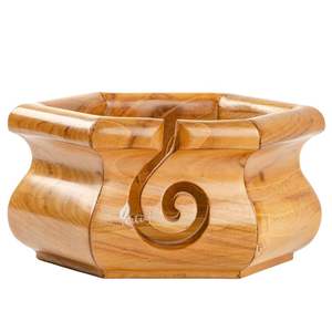 Cuenco de Madera Portátil y Sencillo para Hilos de Crochet, Calidad Profesional |   Soporte para Hilo de Tejer Ecológico y Duradero con Acabado Liso para Facilitar el Uso - Product Image 1