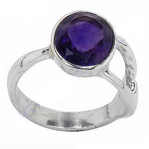 Anillo de Plata 925 con Amatista para Mujer, Joyería con Piedras Preciosas - Product Image 3