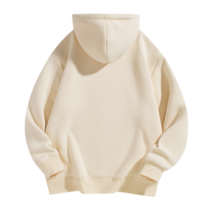 Sweat-shirt à capuche pour homme en polyester/coton anti-rides ODM 2025, 400 grammes, uni, respirant, épais, chaud, haut d'hiver, broderie en soie - Product Image 2