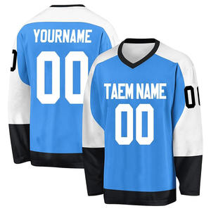 Tenzo Intl 2026 Maillot de hockey sur glace personnalisé de haute qualité avec logo personnalisé, sublimation personnalisée, 100% coton, respirant, séchage rapide, fabrication - Product Image 4