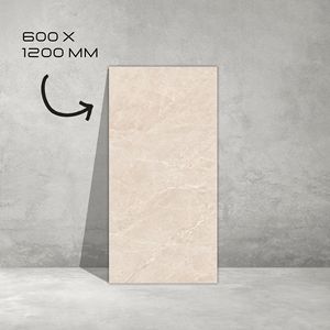 Estilo de mármol ultrafino para decoración de interiores Suelos 60x120 Porcelana Flexible a prueba de agua Azulejo de pared y suelo Marrón claro - Product Image 1