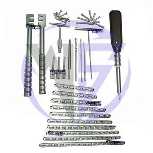 Complete Orthopedic LCP Narrow <b>Plate</b> Kit 222 Pcs 4.5mm Large Fragment Locking Instrument <b>Set</b> Surgical Wenquar Manual - Product Image 1