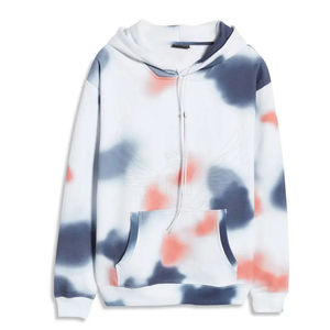 Sudadera con Capucha Tie Dye para Hombre con Estampado Gráfico Personalizado, con Capucha de Poliéster/Algodón Teñido Liso, Resistente al Viento, Diseño Ecológico para Invierno - Product Image 1