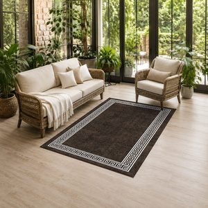 <b>RUGS</b> DEPOT LXDP-0234 Wholesale Terracotta Gold Contemporary Geometric Digital Printed Machine Washable Chenille <b>Rug</b> <b>Non</b> <b>Slip</b> - Product Image 6