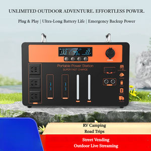 Station d'alimentation portable 2000W 220V Générateur solaire Onde sinusoïdale pure Stockage d'énergie d'urgence pour les voyages en voiture et la sauvegarde à domicile - Product Image 5