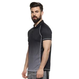 T-shirt pour homme de qualité supérieure, coupe ajustée, anti-froissement, manches raglan sublimées, impression de logo personnalisée, tissu piqué respirant pour le golf - Product Image 2