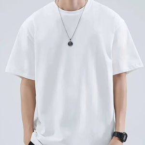 T-shirt graphique décontracté d'été à manches courtes coupe ample en coton T-shirt tendance inspirant imprimé Top à la mode pour tous les jours - Product Image 1