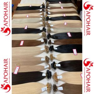 Extensions de cheveux 100% humains, Nano Ring Tip, soyeux, lisses, toutes les couleurs, cuticules alignées, Double dessin, vente en gros - Product Image 3