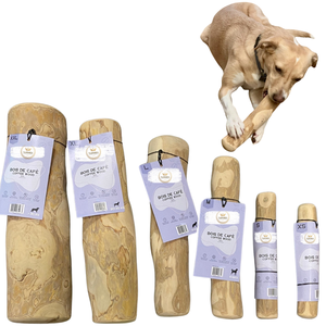 TAKIMEX Jouet à mâcher écologique en bois de café naturel pour chiens fabriqué par un spécialiste des bâtons à mâcher pour animaux de compagnie - Product Image 1