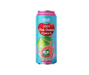 500ml NFC Pure Tropical Bliss Pink Bebida de jugo de guayaba con pulpa Sin azúcar añadido, 100% Vitamina C (OEM, ODM) - Product Image 1