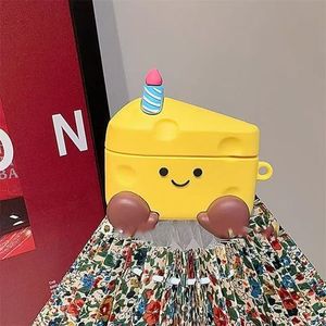 Cartoon <strong>Cute</strong> Cheese Wireless <strong>Earphone</strong> Silicon Cover Soft Silicone Case for Airpods 1 2 3 4 for Airpods 2 - Product Image 2