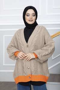 Nouvelle saison vêtements islamiques d'hiver pour femmes robes modestes Abaya veste tunique tricots Cardigan ethnique Hijab qualité turque - Product Image 4