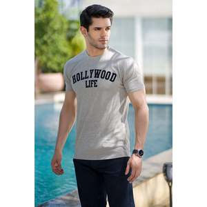 SOROUSH Classic Crew Neck Slim Fit Summer T-Shirt 100% Cotton and Bamboo Fiber 280g Jersey Fashionable Compressed Design - Product Image 2