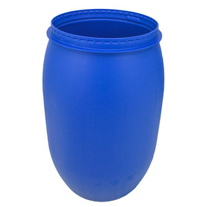 Achetez des réservoirs de stockage en acier bleu de 220 L avec couvercles sécurisés pour le stockage d'eau et de liquides, réservoir sous pression, garantie de 5 ans - Product Image 1