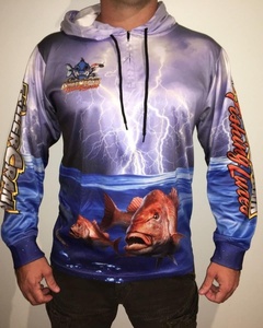2024 vente en gros logo imprimé personnalisé hommes chemise à manches longues Rashguard ensemble vêtements de sport populaires vêtements de Protection solaire UV - Product Image 6