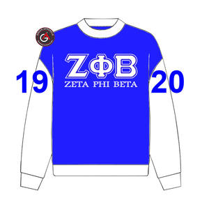 Personnalisé grec Zeta Phi Beta sororité et fraternité brodé attirail pull sweat - Product Image 4