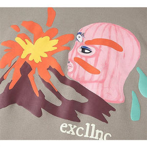 Sweat-shirts unisexes à impression puff au design élégant, 100% coton, légers, anti-rides, confortables et respirants pour hommes, vente chaude - Product Image 4