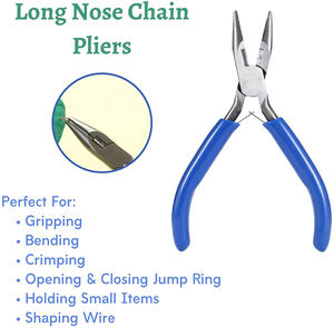 Custom Made Jewelry Making <b>Flat</b> <b>Nose</b> <b>Pliers</b> Box Joint Chain Bending Jewelry <b>Pliers</b> PVC Grip Handle <b>Nose</b> <b>Plier</b> - Product Image 4