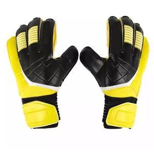 Gants de gardien de but en cuir de haute qualité avec doublure respirante, forte durabilité, paume résistante aux chocs pour une utilisation en extérieur - Product Image 1