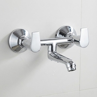 Robinet mural rectangulaire moderne en laiton chromé, sans contact, automatique, avec capteur infrarouge, système de douche à économie d'eau pour appartement