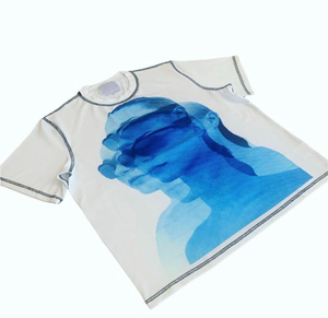 2025 été 100% coton personnalisé sérigraphié T-Shirt pour hommes Hip Hop Street wear contraste point coupe ample t-shirt - Product Image 3