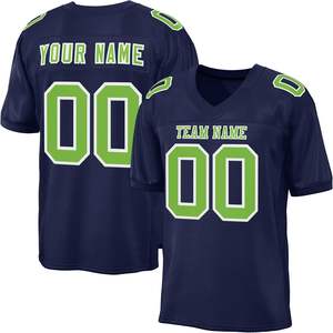 Camiseta de fútbol americano OEM personalizada, malla de poliéster, tela de secado rápido, impresión sublimada, uniforme de equipo de entrenamiento al por mayor - Product Image 2