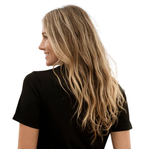 Camiseta de Manga Corta con Cuello Redondo para Mujer, 100% Algodón Orgánico de Lujo, Preencogido, Certificado GOTS, Ajuste Clásico, Suave y Premium - Product Image 5