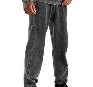 Survêtement pour homme en molleton de coton, jogging en molleton de coton, lavage à l'acide, vêtements de sport, ensemble de jogging - Product Image 4