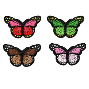 Animaux brodés dessin animé papillon tissu Patch vêtements accessoires Patch en stock tissu brodé Patch - Product Image 2