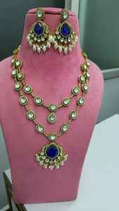 Conjunto de Collar Tradicional Indio de Primera Calidad, Ideal para Bodas y Ocasiones Festivas, Hermoso Par de Pendientes de Latón - Product Image 6