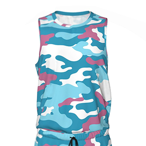 Tenue de sport en polyester BSCI, maillot de basket-ball confortable, short d'équipe avec poches, nouveau modèle, uniforme de basket-ball imprimé - Product Image 5