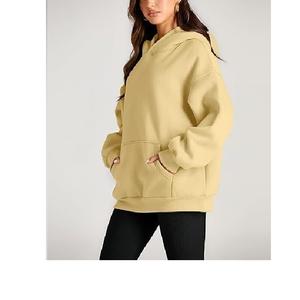 Sudaderas con capucha de mujer de alta calidad, ropa de calle de invierno, sudaderas con capucha, logotipo bordado en blanco, 100% algodón de BD - Product Image 5