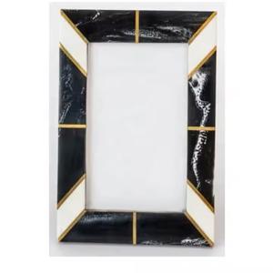 Handmade High Quality Indian Resin Inlays <b>Vintage</b> Cross Style Photo Frame Model Pattern Resin Crafts - Product Image 3