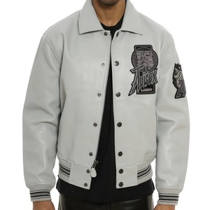 Chaquetas de Cuero Profesionales de Alta Calidad al por Mayor, Etiqueta Privada Personalizada, Diseño Premium Ajustable, Chaquetas Estampadas para Hombre - Product Image 5